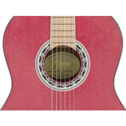 Valencia VC354PK 4/4 Klasszikus gitár, Sitka fenyő & mahagóni, szatén rózsaszín