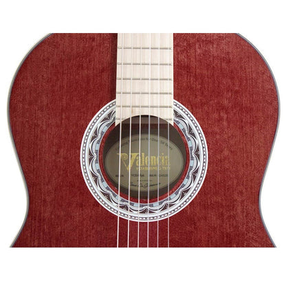Valencia VC354WR 4/4 Klasszikus gitár, Sitka fenyő & mahagóni, szatén vörös
