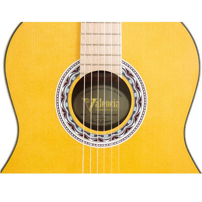Valencia VC354YW 4/4 Klasszikus gitár, Sitka fenyő & mahagóni, szatén sárga