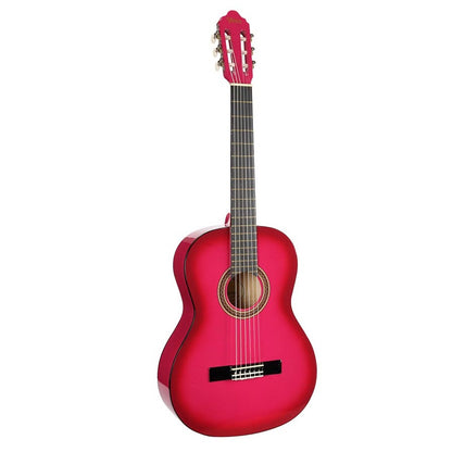 Valencia VC104PKS 4/4 Klasszikus gitár, Rózsaszín Sunburst