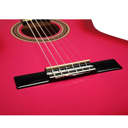 Valencia VC104PKS 4/4 Klasszikus gitár, Rózsaszín Sunburst