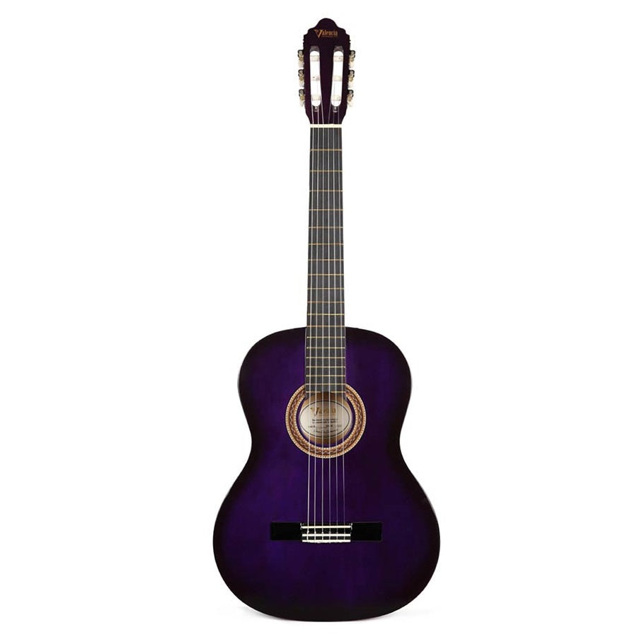 Valencia VC104PPS 4/4 Klasszikus gitár, Lila Sunburst