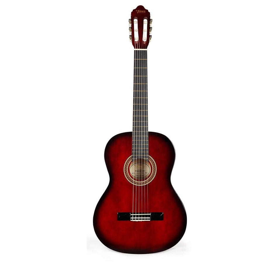 Valencia VC101RDS 1/4 Klasszikus tanuló gyerek gitár, Piros Sunburst