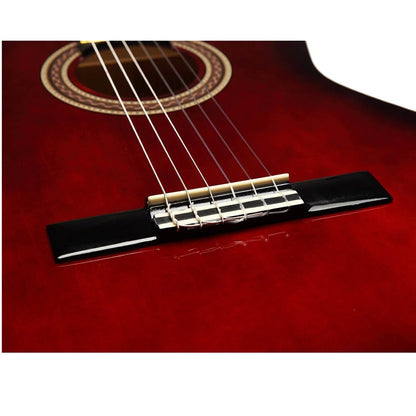 Valencia VC101RDS 1/4 Klasszikus tanuló gyerek gitár, Piros Sunburst
