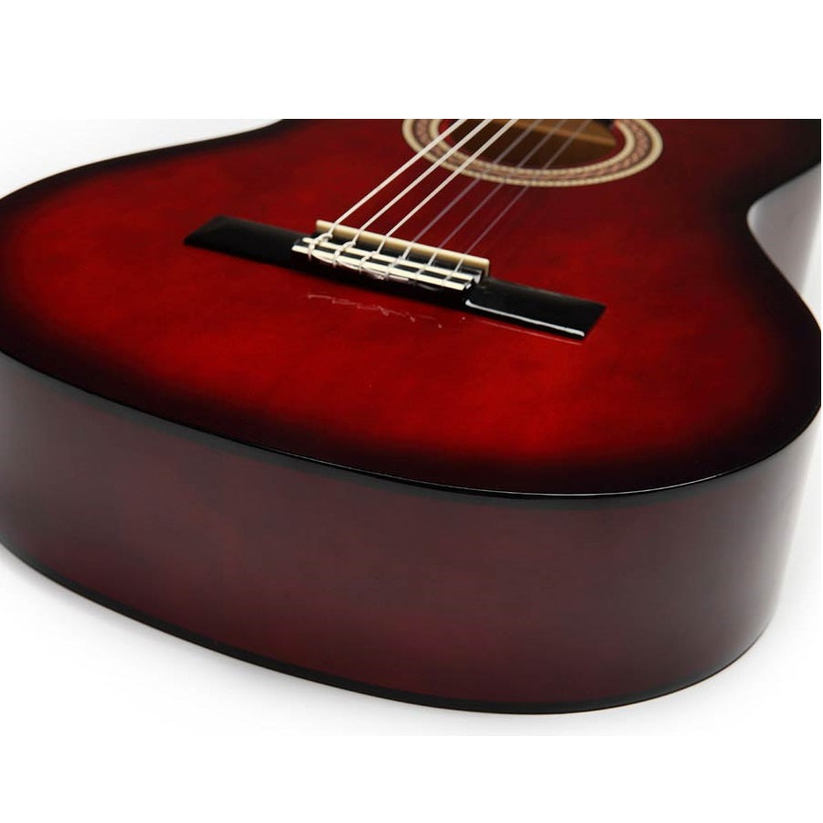 Valencia VC104RDS 4/4 Klasszikus gitár, Piros Sunburst