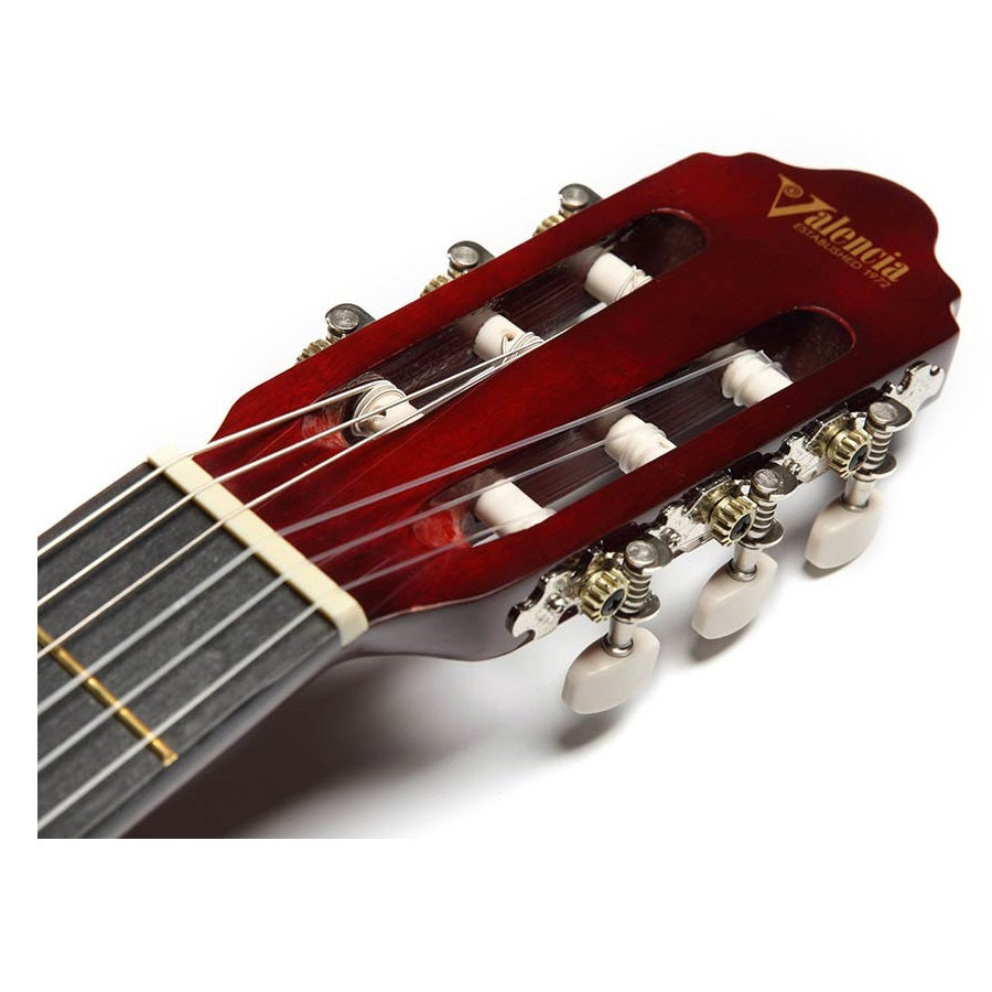 Valencia VC101RDS 1/4 Klasszikus tanuló gyerek gitár, Piros Sunburst