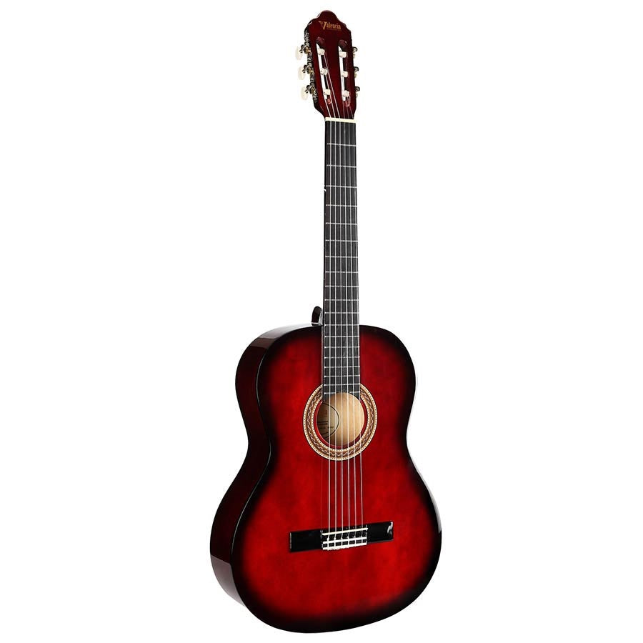 Valencia VC104RDS 4/4 Klasszikus gitár, Piros Sunburst