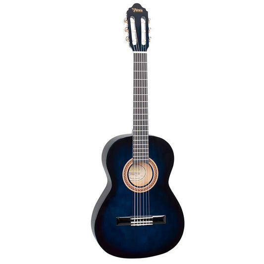 Valencia VC103BUS 3/4 Klasszikus gitár, Kék Átmenetes (Sunburst)