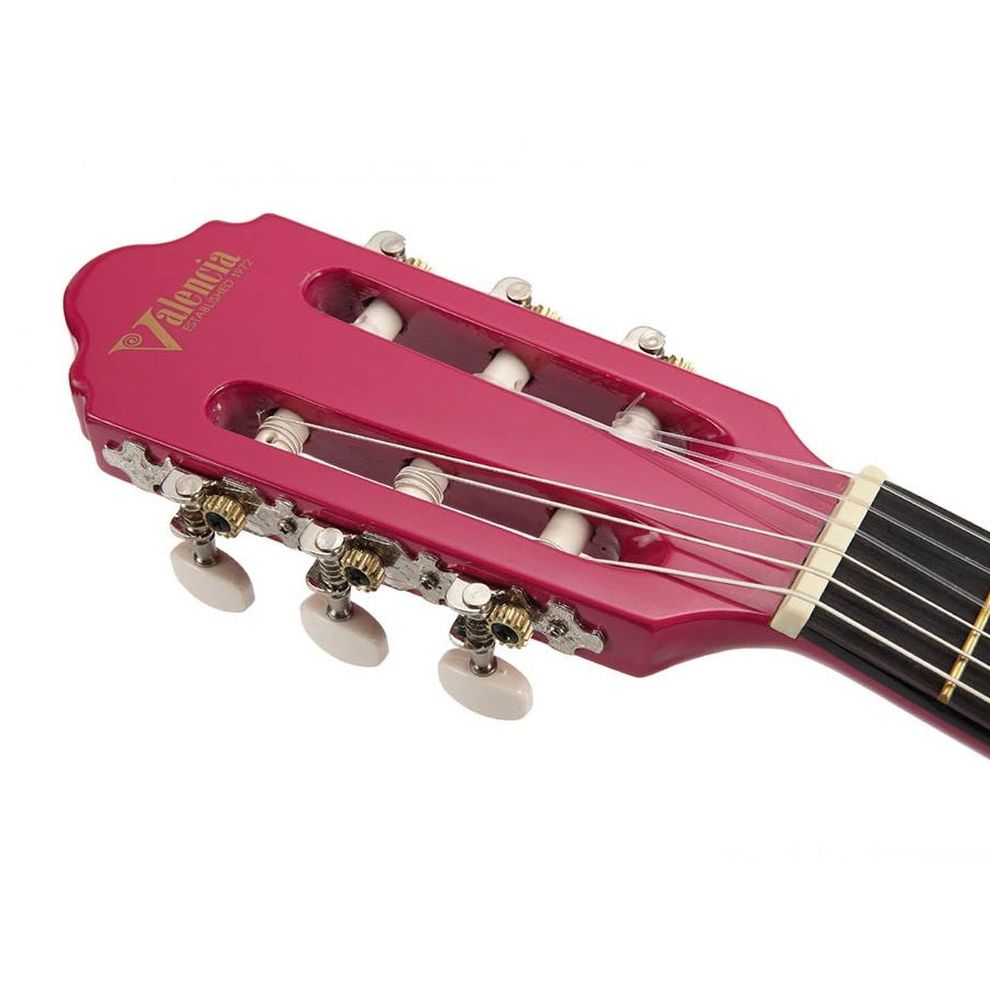 Valencia VC102PKS 1/2 Klasszikus gitár, Rózsaszín Pink Sunburst