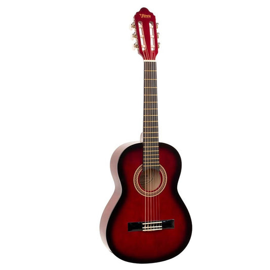 Valencia VC102RDS 1/2 Klasszikus gitár, Piros Napkelte (Sunburst)