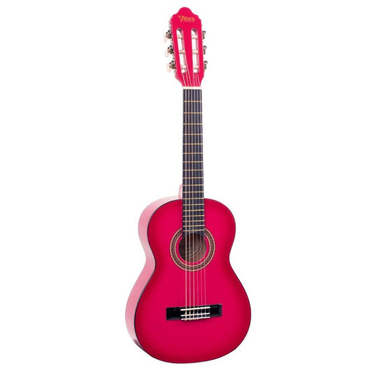 Valencia VC101PKS Klasszikus tanuló gyerek gitár 1/4, Rózsaszín Sunburst