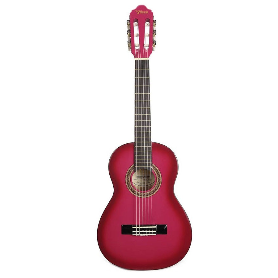Valencia VC101PKS Klasszikus tanuló gyerek gitár 1/4, Rózsaszín Sunburst