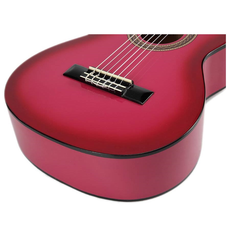 Valencia VC101PKS Klasszikus tanuló gyerek gitár 1/4, Rózsaszín Sunburst