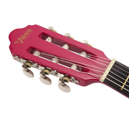 Valencia VC101PKS Klasszikus tanuló gyerek gitár 1/4, Rózsaszín Sunburst