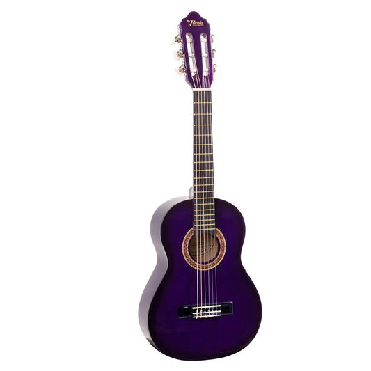Valencia VC101PPS 1/4 Klasszikus tanuló gyerek gitár, Lila Sunburst