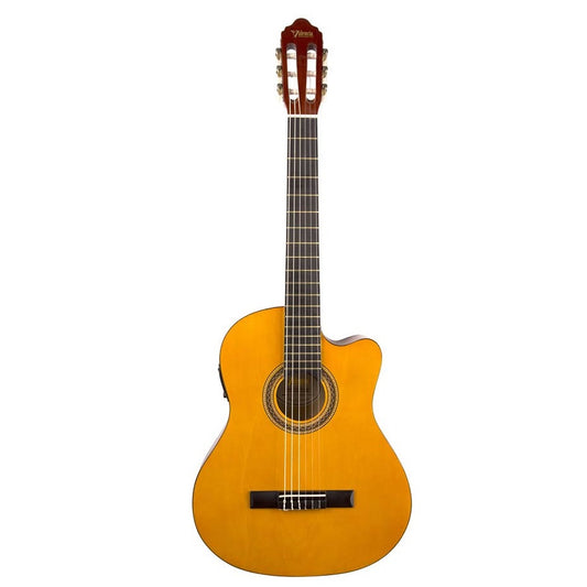 Valencia VC104CE 4/4 Cutaway elektro-klasszikus gitár, Natúr Fényes