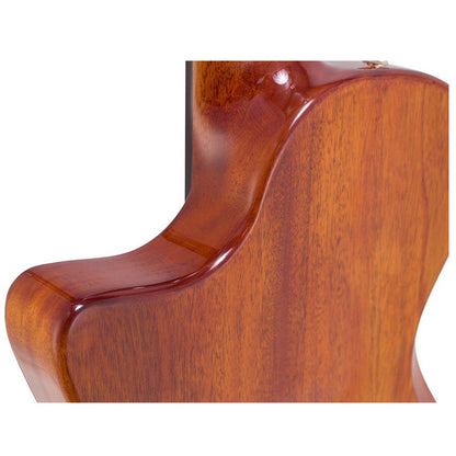 Bromo BEN2C Elektromos-akusztikus nylon hollow body gitár, 6 húros, keménytokos