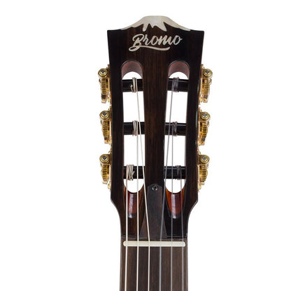 Bromo BEN2C Elektromos-akusztikus nylon hollow body gitár, 6 húros, keménytokos