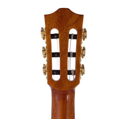 Bromo BEN2C Elektromos-akusztikus nylon hollow body gitár, 6 húros, keménytokos