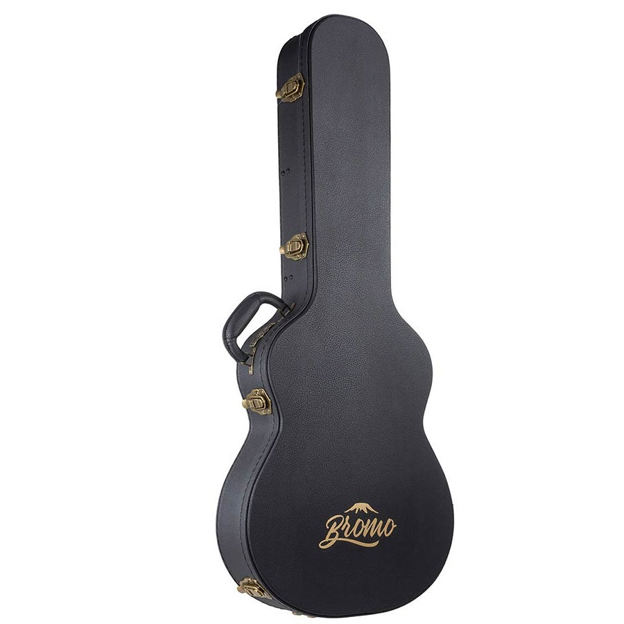Bromo BEN2C Elektromos-akusztikus nylon hollow body gitár, 6 húros, keménytokos