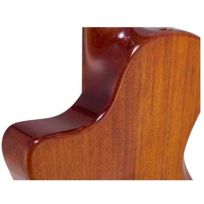 Bromo BEN2CTBK Elektromos-akusztikus nylon hollow body gitár, 6 húros, kemény tokos