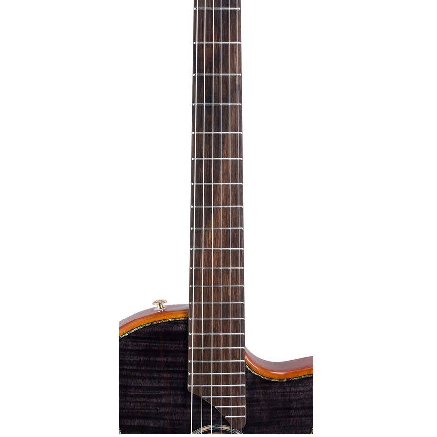 Bromo BEN2CTBK Elektromos-akusztikus nylon hollow body gitár, 6 húros, kemény tokos