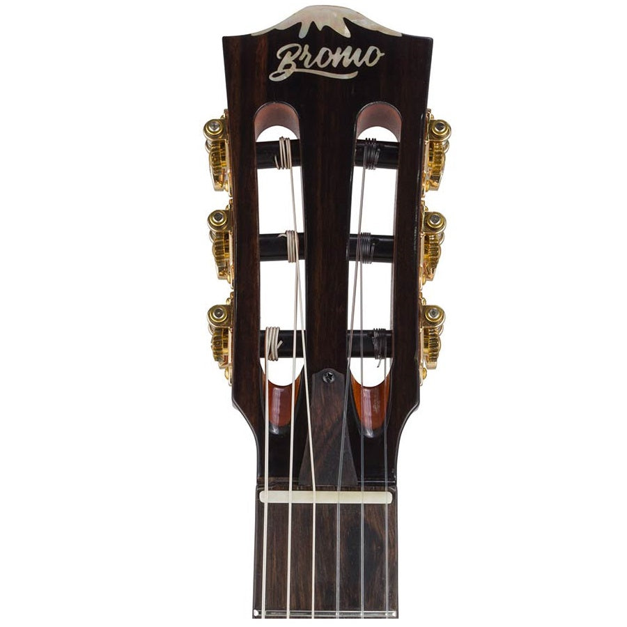 Bromo BEN2CTBK Elektromos-akusztikus nylon hollow body gitár, 6 húros, kemény tokos