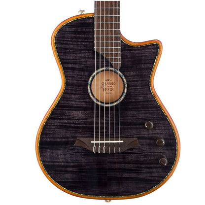 Bromo BEN2CTBK Elektromos-akusztikus nylon hollow body gitár, 6 húros, kemény tokos