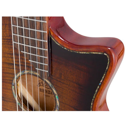 Bromo BEN2C3TS Elektromos-akusztikus nylon hollow body gitár, 6 húros, keménytokkal