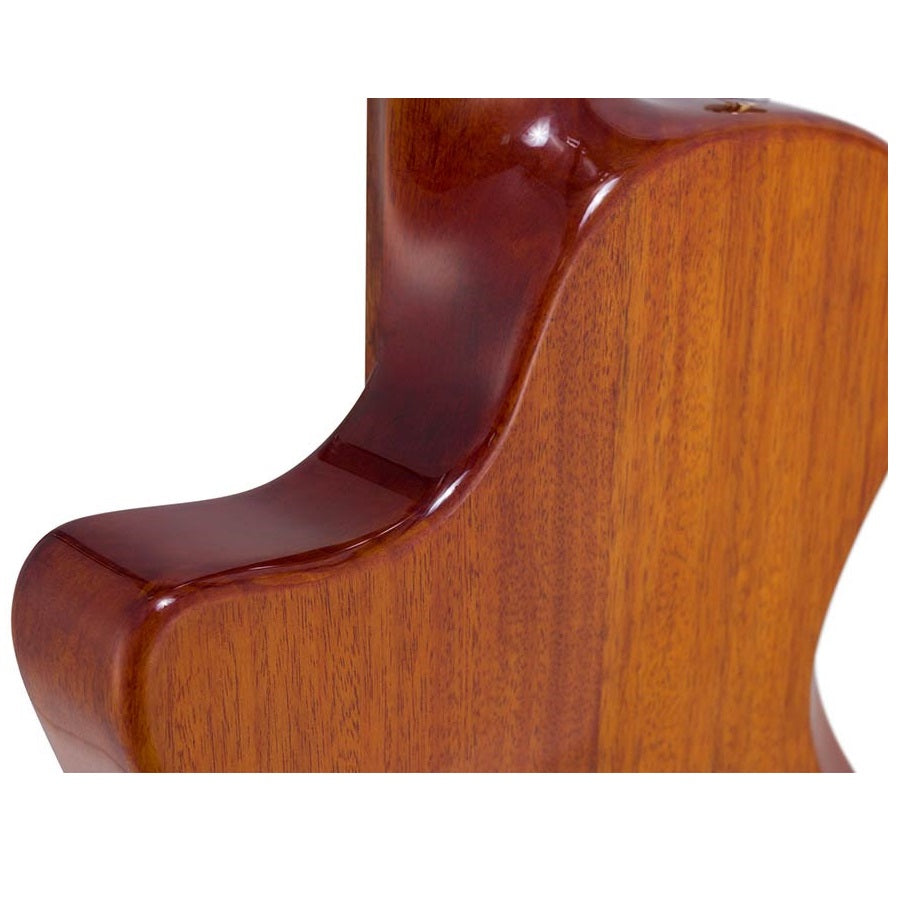 Bromo BEN2C3TS Elektromos-akusztikus nylon hollow body gitár, 6 húros, keménytokkal