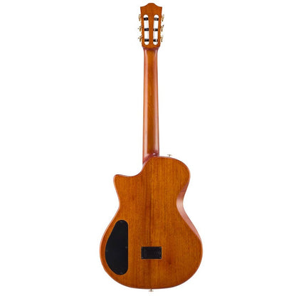 Bromo BEN2C3TS Elektromos-akusztikus nylon hollow body gitár, 6 húros, keménytokkal