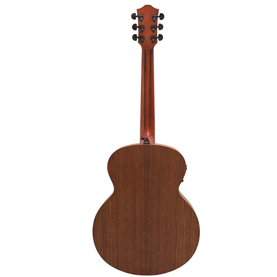 Bromo BAT8MEBK Elektro-akusztikus mini jumbo gitár, 6 húros, tokkal