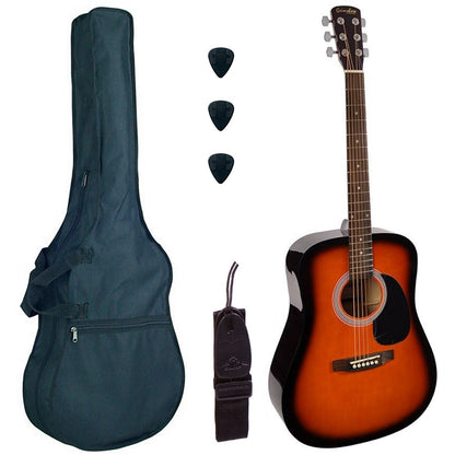 Nashville GSD60SBBasic1 akusztikus gitár szett, sunburst