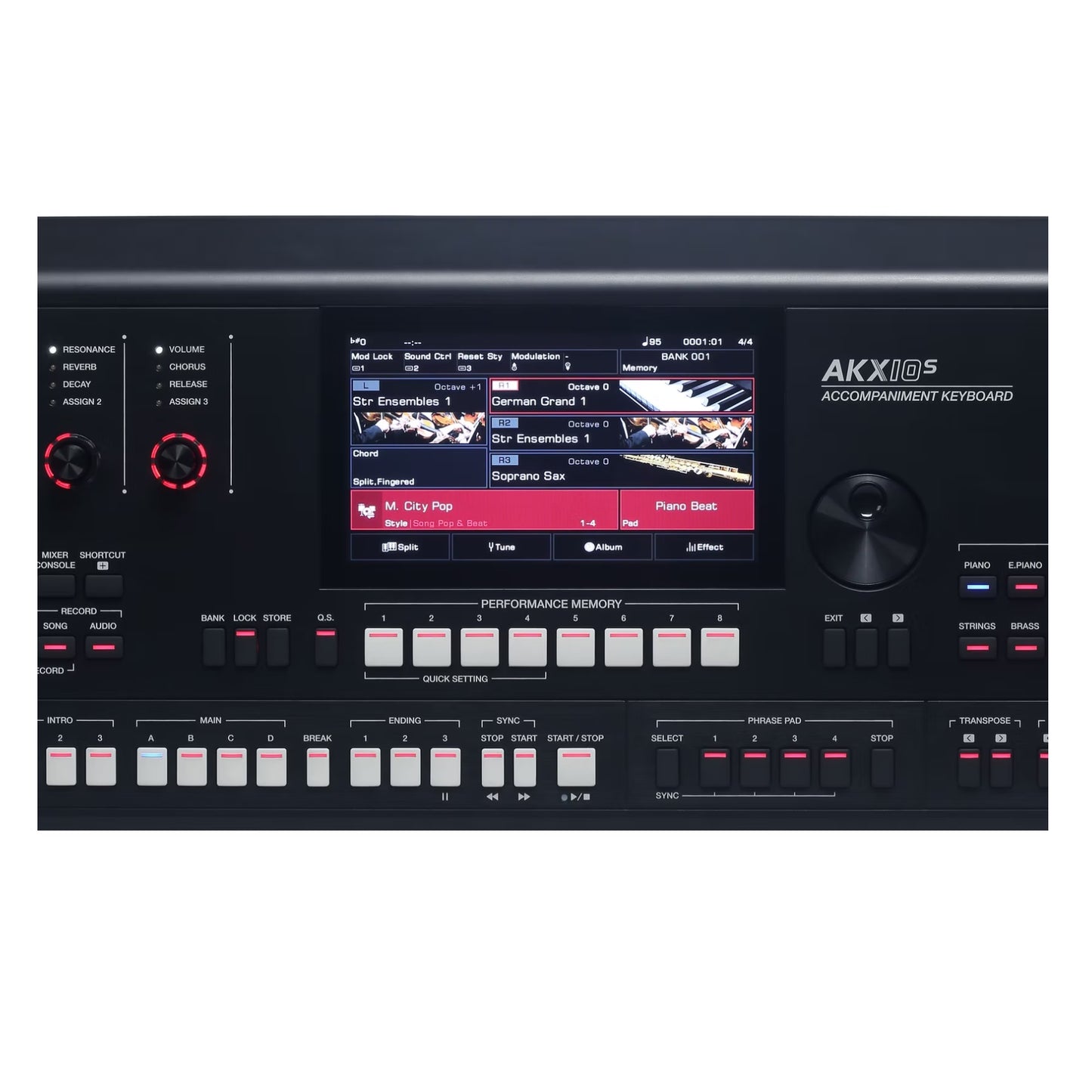 Medeli AKX10S Profi kíséretautomatika, 768 MB Sampler