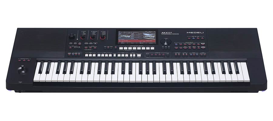 Medeli AKX10S arranger keyboard, 61 billentyű, 768 MB Sampler, 1133 hangszín, 300 stílus, Bluetooth (B-stock)