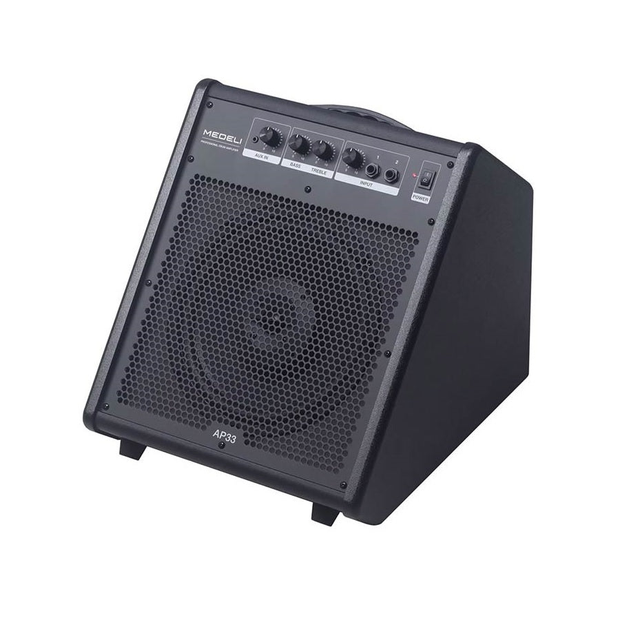 Medeli AP33 dobmonitor, 35 W, 2 bemenet, elektronikus dobhoz