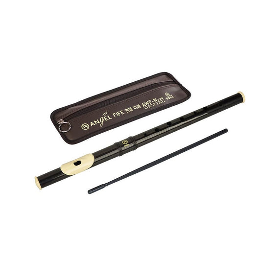 Angel AWFN (AF10) oktató fuvola, 350 mm, 2 részes ABS, fekete-elefántcsont