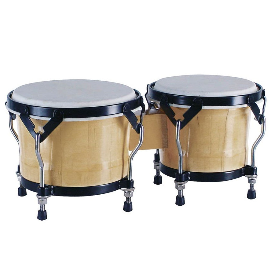 Hayman BG405NT Bongo dob, tömör fa, 6,85" + 7,95", természetes bőr, natúr kivitel