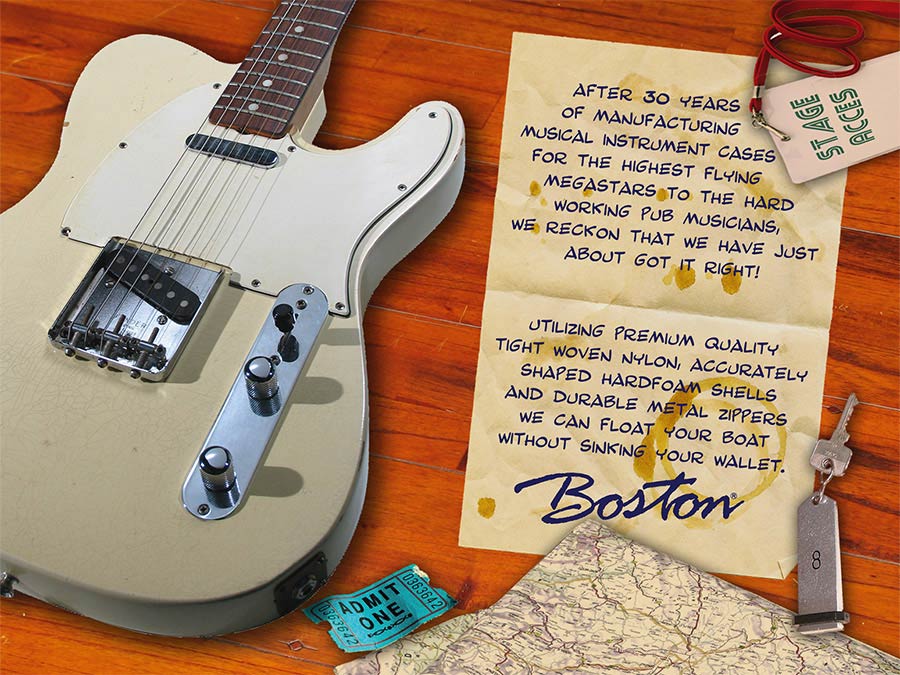 Boston CAC250D Akusztikus dreadnought gitár keménytok, polisztirol merevítéssel, fekete