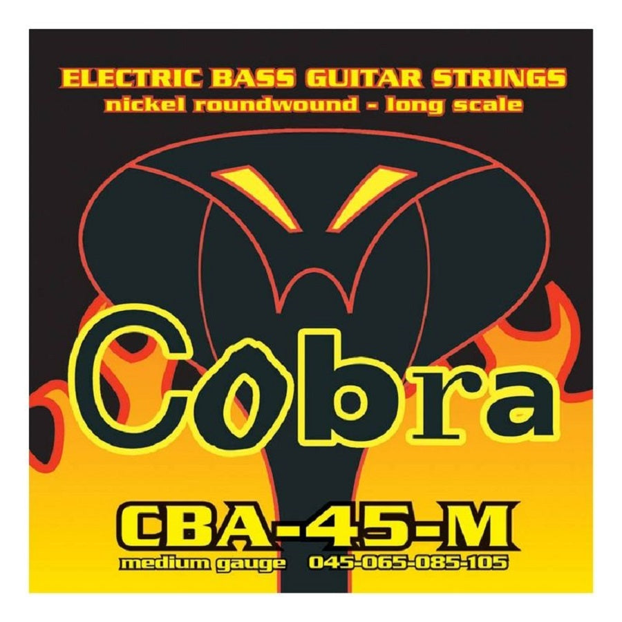 Cobra CBA45M basszusgitárhúr készlet, Nikkelezett acél, Medium, Long Scale 045–105