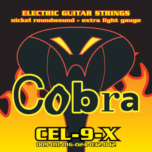 Cobra CEL9X elektromos gitárhúr készlet, Nickel Roundwound, Extra Light 009–042