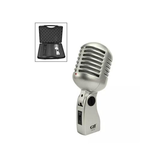 Gatt Audio CSM320 kondenzátormikrofon, vintage design, ezüst