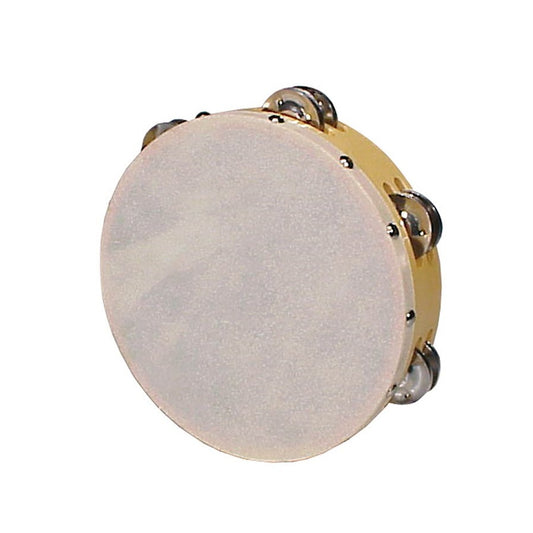 Hayman CSW0812 Fa tamburin természetes bőrrel, 8", 12 pár csörgő