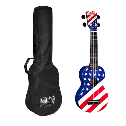 Mahalo UUSA Szoprán ukulele készlet, 4 húr, tokkal