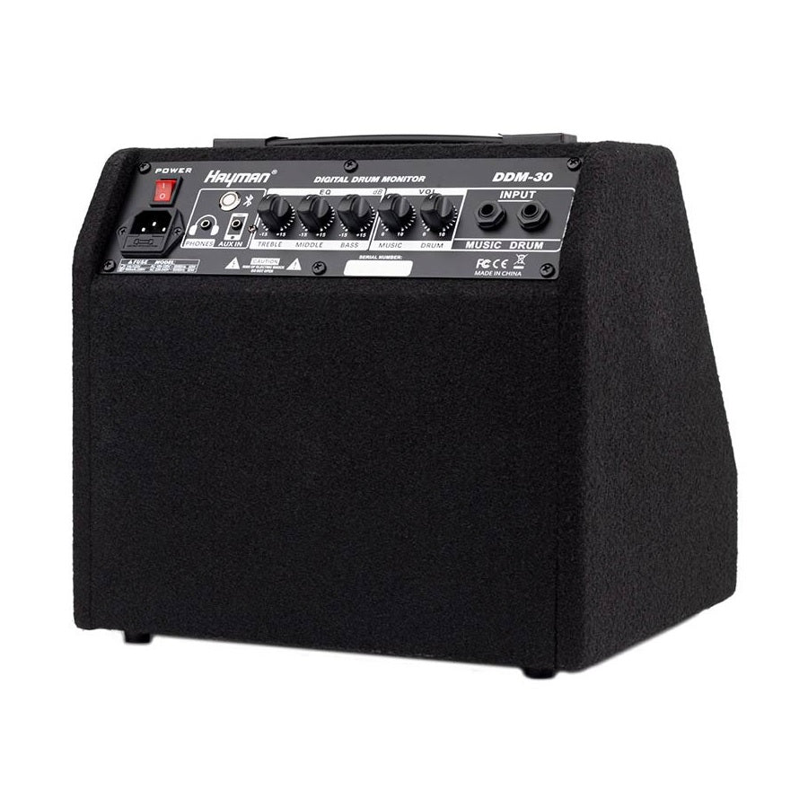 Hayman DDM30 digitális dobmonitor, 30 W RMS, 6,5" mélysugárzó, 2" magassugárzó, Bluetooth