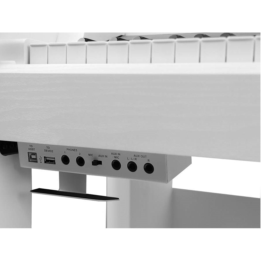 Medeli DP650KW/GW Professzionális digitális zongora, fa billentyűzet (G3PW), Magasfényű fehér