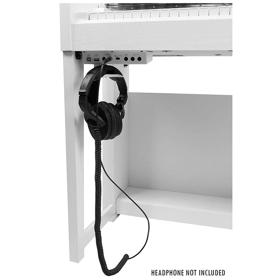 Medeli DP650KW/GW Professzionális digitális zongora, fa billentyűzet (G3PW), Magasfényű fehér