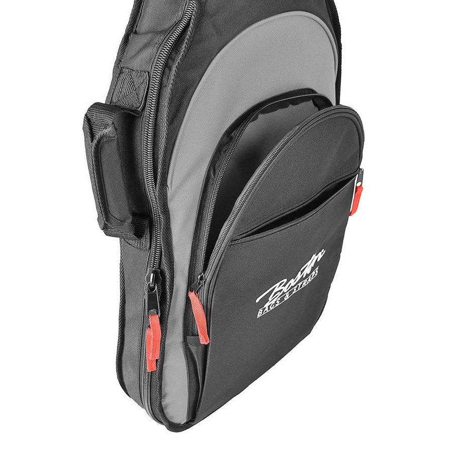 Boston E15BG prémium elektromos gitártok, 15 mm-es bélés, fekete/szürke