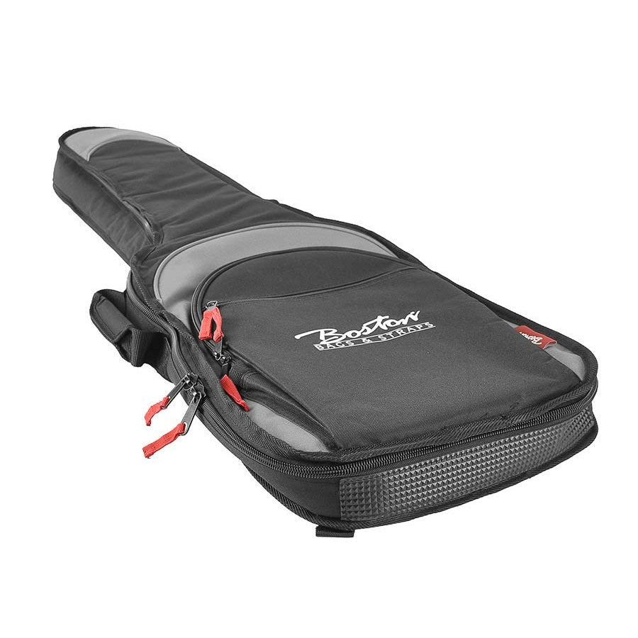 Boston E15BG prémium elektromos gitártok, 15 mm-es bélés, fekete/szürke
