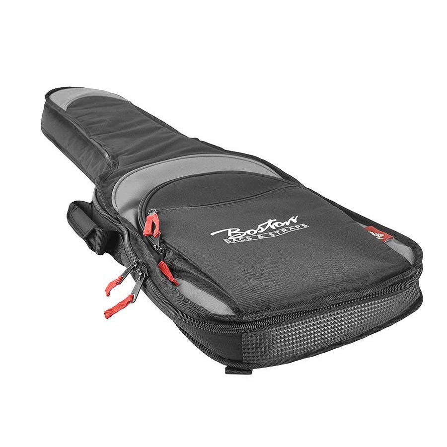Boston E25BG Super Packer elektromos gitártok, 25 mm párnázás, fekete/szürke